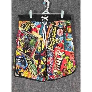 Marvel Comics Mens Board Shorts Comic Book Print Swim Trunks Large Casual Summer